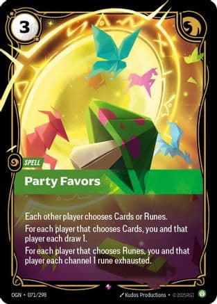Party Favors — Origins