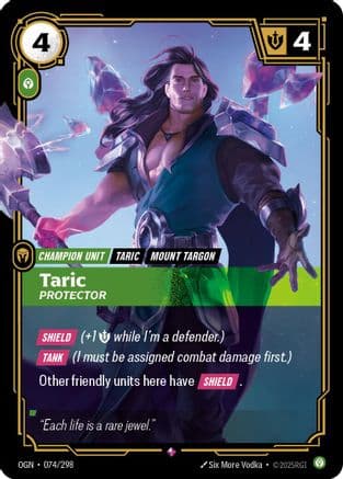 Taric - Protector — Origins