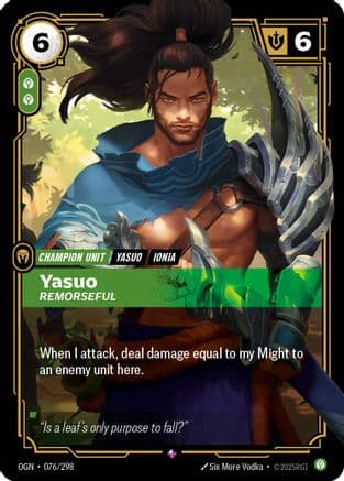 Yasuo - Remorseful — Origins