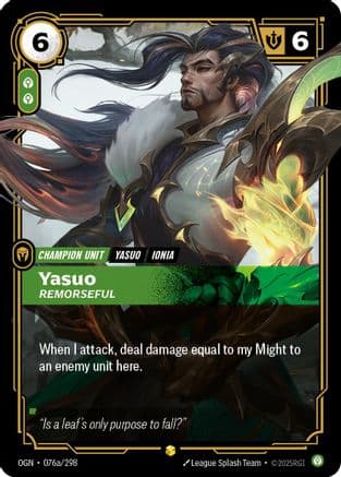 Yasuo - Remorseful (Alternate Art) — Origins