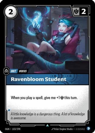 Ravenbloom Student — Origins