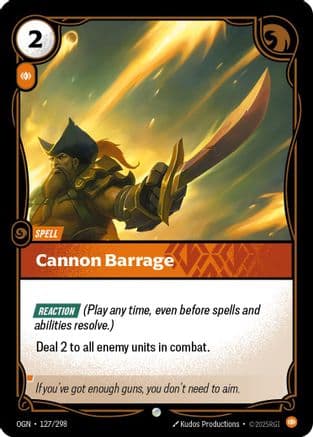 Cannon Barrage — Origins