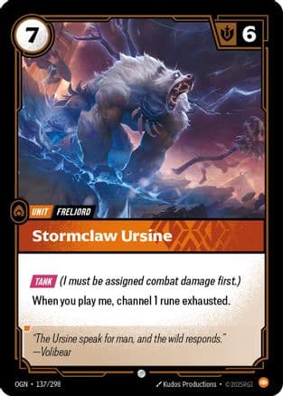 Stormclaw Ursine — Origins