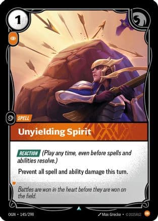 Unyielding Spirit — Origins