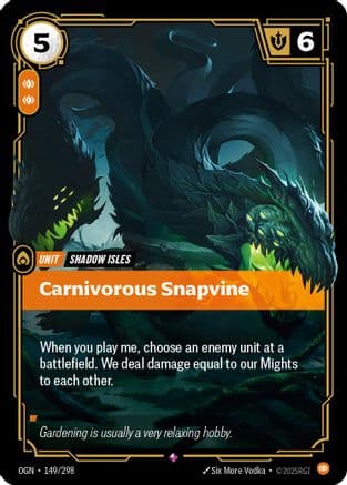 Carnivorous Snapvine — Origins
