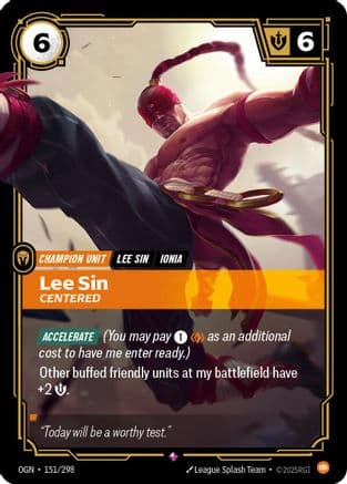 Lee Sin - Centered — Origins