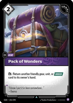 Pack of Wonders — Origins