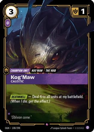 Kog'Maw - Caustic — Origins