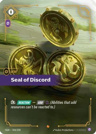 Seal of Discord — Origins