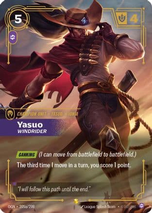 Yasuo - Windrider (Alternate Art) — Origins