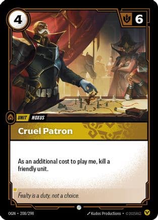 Cruel Patron — Origins