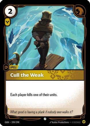 Cull the Weak — Origins