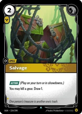 Salvage — Origins