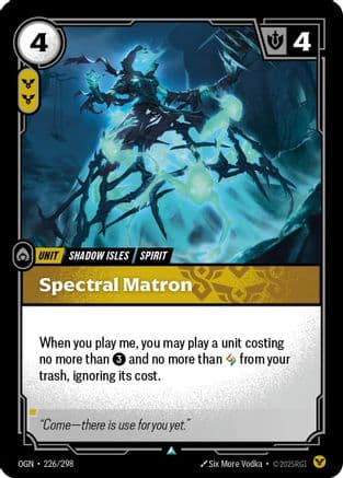 Spectral Matron — Origins