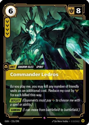 Commander Ledros — Origins