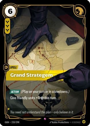 Grand Strategem — Origins Riftbound: League of Legends TCG card by Kudos Productions