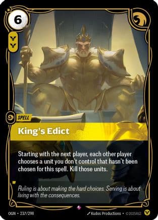 King's Edict — Origins