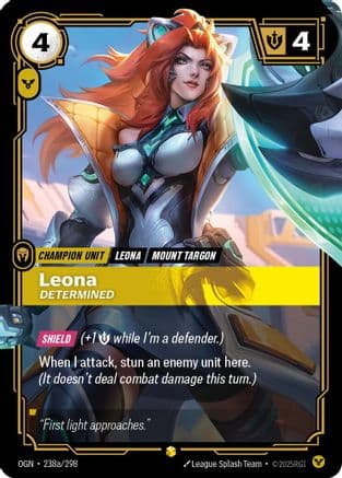 Leona - Determined (Alternate Art) — Origins