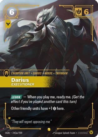 Darius - Executioner (Alternate Art) — Origins
