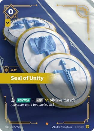 Seal of Unity — Origins