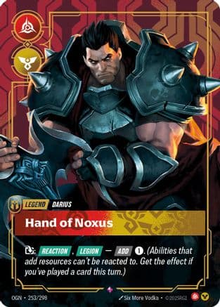 Darius - Hand of Noxus — Origins