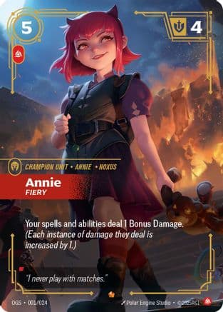Annie - Fiery — Origins: Proving Grounds