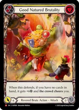 Good Natured Brutality (Extended Art) — Super Slam Flesh and Blood card by Alexander Mokhov