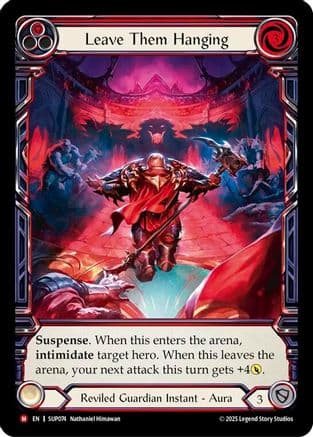 Leave Them Hanging (Extended Art) — Super Slam Flesh and Blood card by Nathaniel Himawan
