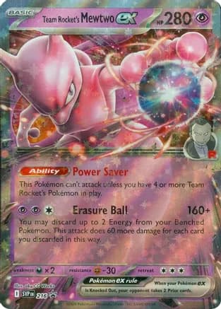 Team Rocket's Mewtwo ex - 216 — SV: Scarlet & Violet Promo Cards