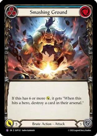 Smashing Ground — Super Slam Flesh and Blood card by Ektain Karakuls