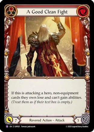 A Good Clean Fight — Super Slam Flesh and Blood card by Tomasz Jedruszek