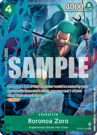 Roronoa Zoro - PRB02-006 (Alternate Art) — Premium Booster -The Best- Vol. 2
