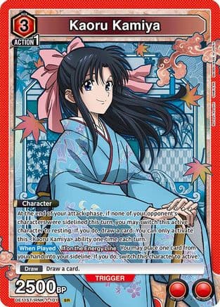 Kaoru Kamiya (101) — UE11ST: Rurouni Kenshin Starter Deck Union Arena card by SEGA