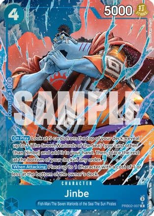 Jinbe - PRB02-007(Alternate Art) — Premium Booster -The Best- Vol. 2