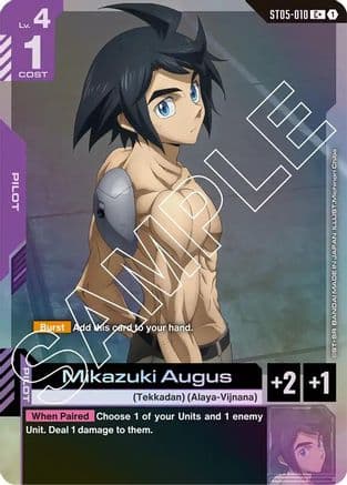 Mikazuki Augus (C+) — Starter Deck 05: Iron Bloom