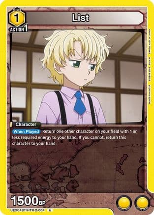 List — UEX04BT: HUNTER X HUNTER Vol.2
