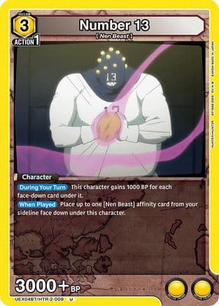 Number 13 — UEX04BT: HUNTER X HUNTER Vol.2 Union Arena card by HUNTERxHUNTER