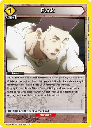 Back — UEX04BT: HUNTER X HUNTER Vol.2
