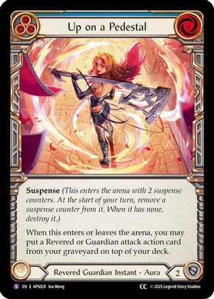 Up on a Pedestal — Armory Deck: Pleiades Flesh and Blood card by Ina Wong