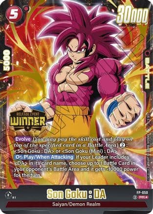 Son Goku : DA - FP-050 (Release Event Winner) — Fusion World Promotion Cards and Packs