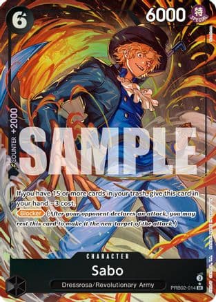 Sabo - PRB02-014 (Alternate Art) — Premium Booster -The Best- Vol. 2