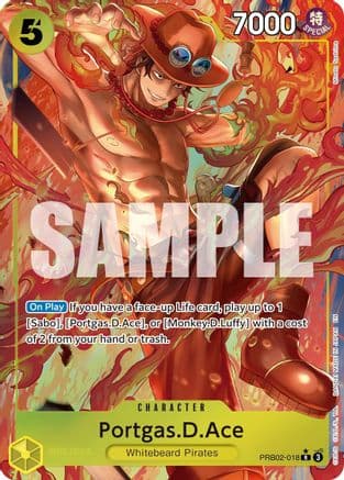 Portgas.D.Ace - PRB02-018 (Alternate Art) — Premium Booster -The Best- Vol. 2