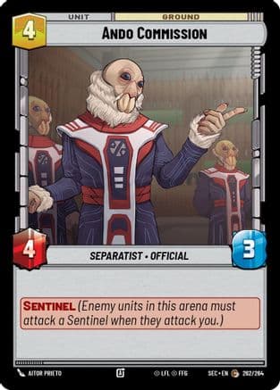 Ando Commission — Secrets of Power Star Wars: Unlimited card by Aitor Prieto