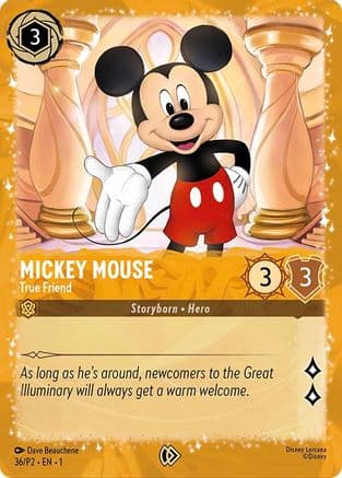 Mickey Mouse - True Friend (Puzzle Promo) — Disney Lorcana Promo Cards