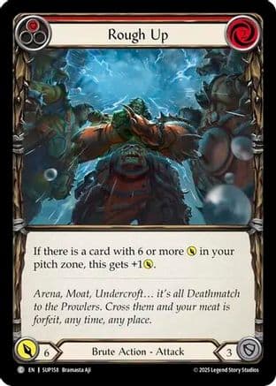 Rough Up (Red) — Super Slam Flesh and Blood card by Bramasta Aji