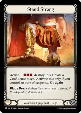 Stand Strong — Super Slam Flesh and Blood card by Thomas Ressuge