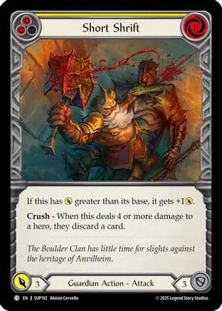 Short Shrift — Super Slam Flesh and Blood card by Aluisio Cervelle