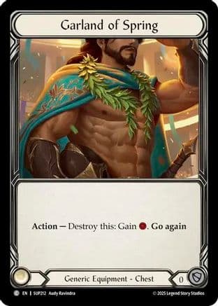 Garland of Spring — Super Slam Flesh and Blood card by Andy Krakowski