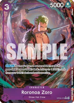 Roronoa Zoro - OP09-076 (Alternate Art) — Premium Booster -The Best- Vol. 2