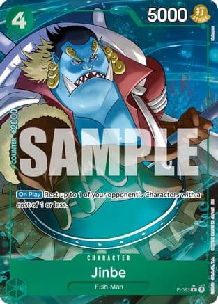 Jinbe - P-063 (Alternate Art) — Premium Booster -The Best- Vol. 2